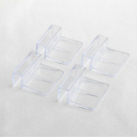 Clips de fixation universels pour couvercle d'aquarium en verre, compatibles avec les aquariums sans rebord (6 mm). (1/4)