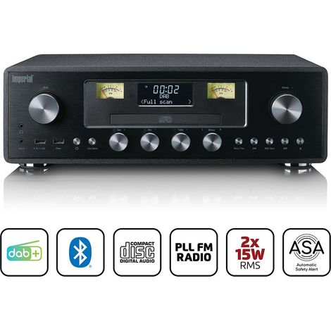 Radio DAB+/FM con CD, USB, Bluetooth, avvisi ASA