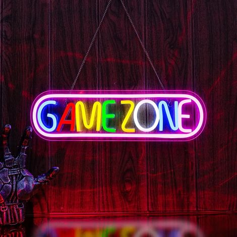 Zone de jeu signe gamer LED néon pour la décoration de la salle aire de jeux trou de l homme bar jardin terrasse extérieur (1/5)