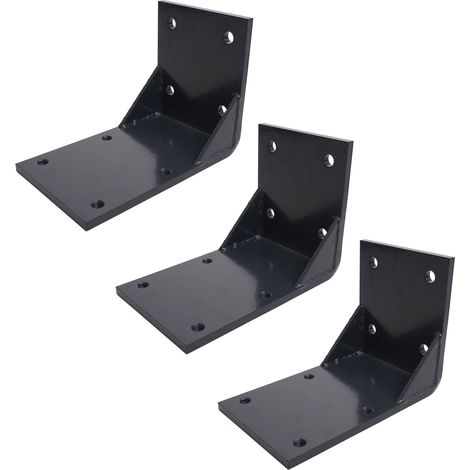 [NEUWERTIG] 3er-Set Deckenadapter für Kassetten-Markise HHG-297, Deckenmontage Halterung Adapter anthrazit (1/5)