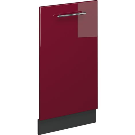 Geschirrspülblende Fame-Line, Bordeaux Hochglanz, 45 cm ohne Arbeitsplatte, Vicco
