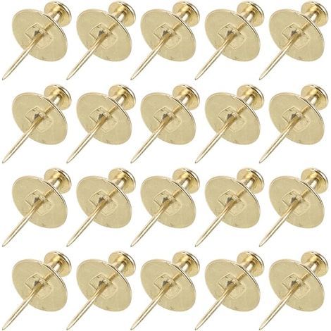 Set of Metal Picture Push Pins for Hanging Pictures, Picture Hangers, Frames Without Drilling, Keys Documents and Interior Wall Decoration (1/5)
