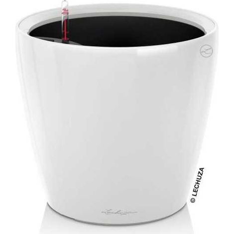Jardiniere - Classico premium LS 21 - Kit complet - Blanc brillant - 3 L - LECHUZA