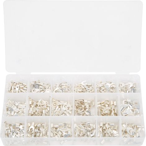 420 pièces cosses à œillet sertissage à froid connecteurs électriques pour câbles, coffret (1/5)