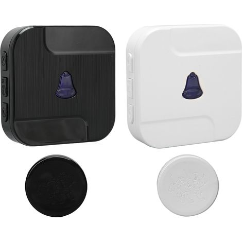 Sonnette pour chien étanche à bouton tactile, sonneries multiples, 5 niveaux de volume, longue portée, pour l'apprentissage de la propreté, prise américaine 100-240 V (1/5)