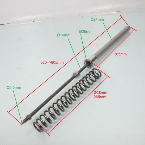 [PRODUIT D'OCCASION] Système hydraulique de fourche origine pour moto Ø38mm L605mm