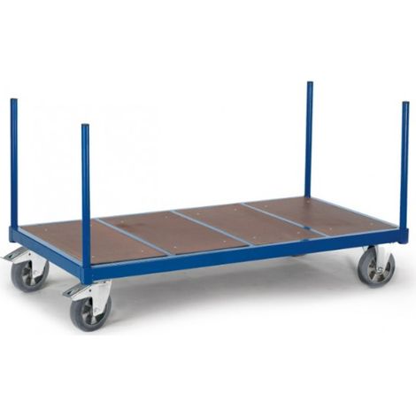 Rollcart Schwerer Rungenwagen mit Holzboden 1300x800mm