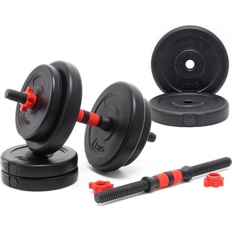2 haltères Musculation 15 kg. 8 disques, pour une Musculation Efficace (1/5)