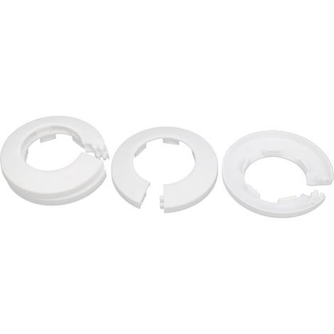 40mm Kunststoff baguette flansch kühler wasser rohr abdeckung kragen blanc 4 pièces (75a2e46a4eb81f7 (1/3)
