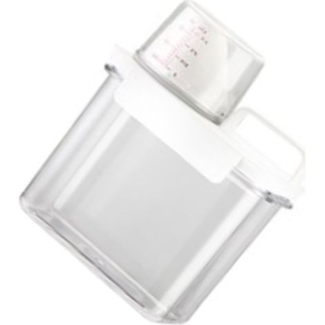 Boîte de rangement pour lessive, format familial, seaux en plastique avec couvercles, récipients spéciaux pour lessive, étanches à l'humidité et à l'air. (1/4)