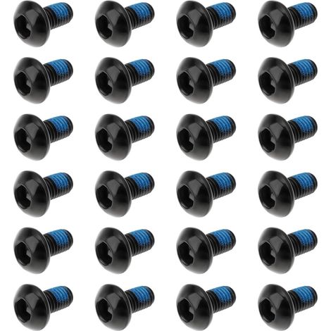 Store Lot de 24 Vis de Fixation pour Disques de Frein VTT Filetage M5x9mm Tête Hexagonale Compatibles avec Les Disques de Frein de VTT (1/5)