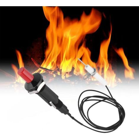 Allumage Piézo , Allumeur à Bouton Poussoir, Professionnel PP Plastique Allumeur Piezo d'étinc Avec 1 m Cable pour Foyer Au Gaz, Allumeur, Briquet Cuisine En Cér (1/5)
