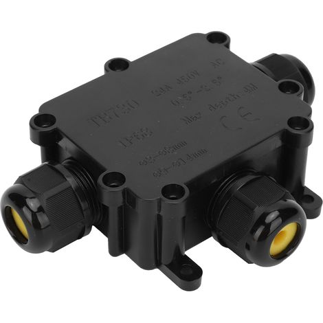 Boîtier de jonction étanche à 3 voies pour câbles électriques extérieurs IP68 TB730