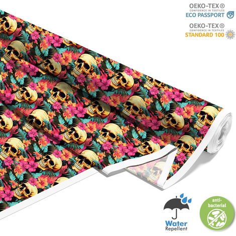 TESSUTI DECORATIVI PER ESTERNI OXFORD - Motivo Teschio I DX4779 (1/5)