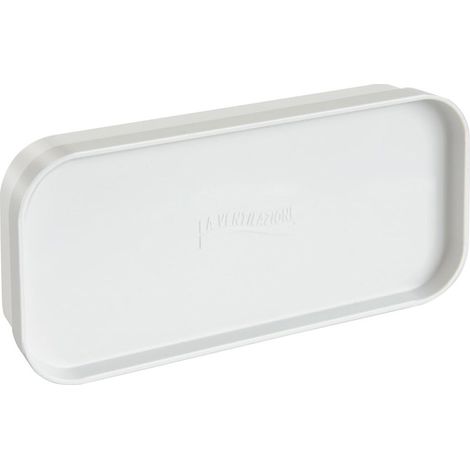 Bouchon de fermeture pour tube Ventilation rectangulaire et ses accessoires 150 x 70 mm blanc - First Plast (1/3)