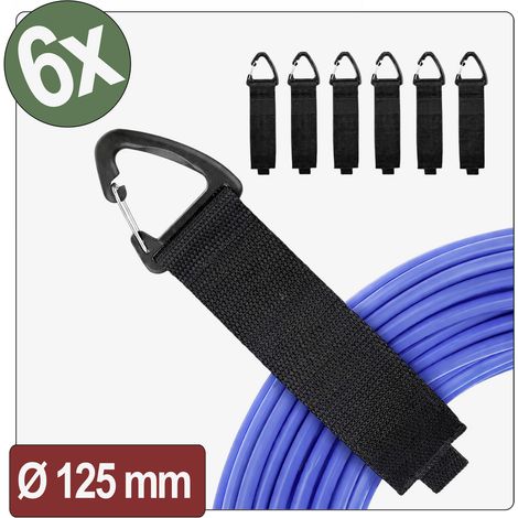 Quadrios 26CA800 Klett-Gurt (L x B) 390 mm x 38 mm Schwarz 6 St.