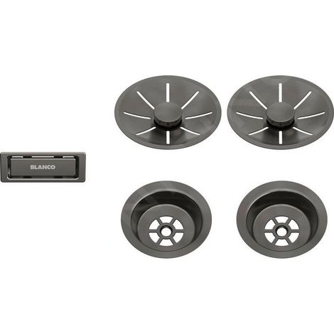 Blanco - Kit de vidage InFino, acier foncé 206901 (1/2)