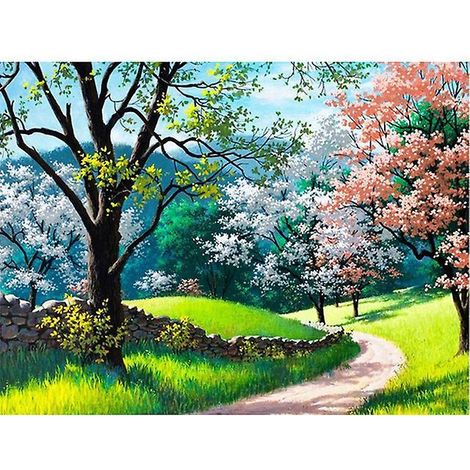 30x40 Cm 5d Peinture Diamant Diy Complet,paysage Rural Diamant Peinture Diy Diamond Strass Toile Point De Croix Painting Par Numro Pour Dcoration (1/5)