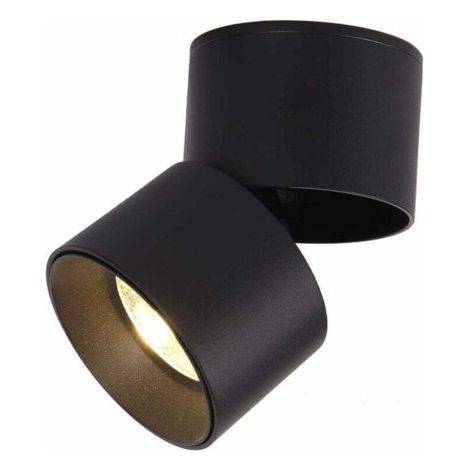 Spot en saillie orientable 7W LED – Angle réglable 360° – Blanc chaud 3000K – Aluminium noir – Éclairage pour vitrines et bureaux (1/5)