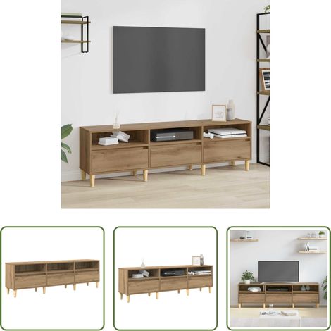 Holzwerkstoff - TV-Schränk Artisan-Eiche 150 x 30 x 45 cm Holzwerkstoff (1/5)