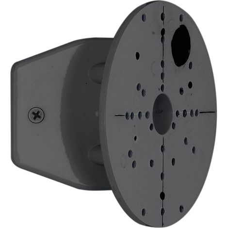 Eglo Raccordo angolare per faretti da esterno, staffa angolare in acciaio per lampade da esterno, nero, diametro 11,2 cm (1/5)