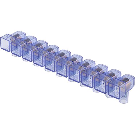 Bornier de raccordement RS PRO, 10 pôles , A visser ( Prix pour Paquet de 10 ) (1/2)