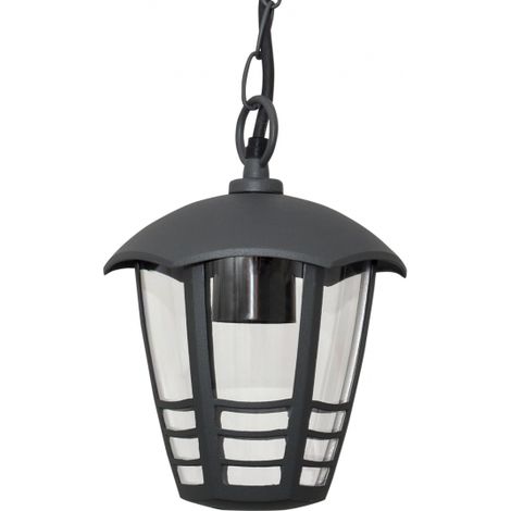 Lampe suspendue pour extérieur Terva 1xe27 Ip44 Anthracite de FABRILAMP.