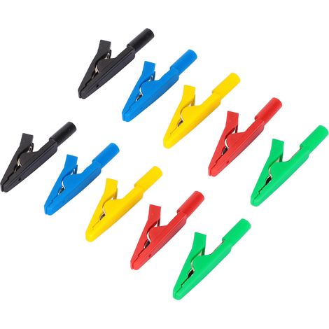 Multimètre pinces de test 30V-60V 10A max pour câbles 6mm, compatibles connecteurs banane 2mm, outils de mesure électroniques (1/5)