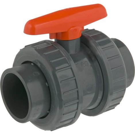 PVC V谩lvula de bola DIL 63x63 VDL KS063063PVC
