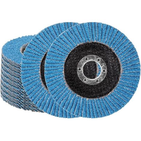 YMYNY Flap Discs, 10 Pack, 4.5 Inch, 40 Sanding Discs, High Density Aluminum Oxide Sanding Discs, Grinding Wheels for Sanding Metal and Wood (1/4)