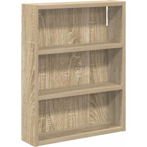 Armario de pared para baño Roble Sonoma 40 x 10 x 50 cm vidaXL
