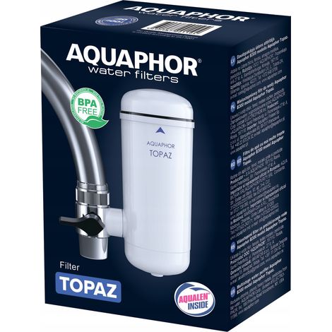 Filtro de agua para grifo Aquaphor Topaz con cartucho, blanco (1/5)