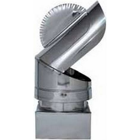 1PZ FUMAIOLO GIREVOLE PAPPAGALLO ZINCATO Quadrato cm. 32x32