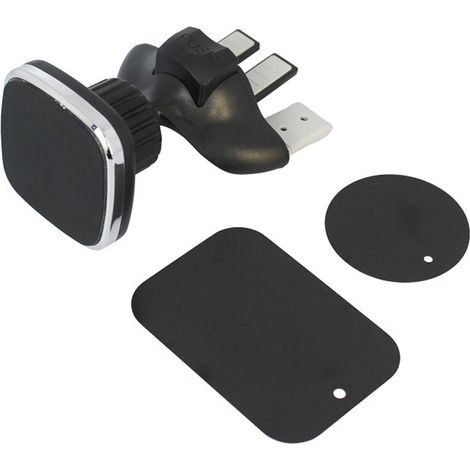 Support de téléphone de voiture magnétique carré pour fente CD, rotation à 360°, compatible avec les téléphones portables et les mini-tablettes, avec technologie de fixation rapide. (1/5)