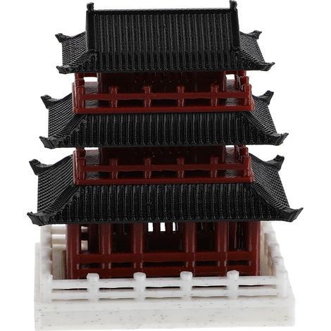 Miniatur Pavillon Figur im Antiken Stil aus Kunststoff mit