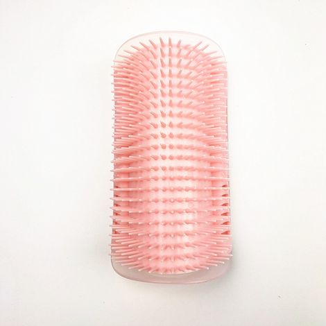 1 brosse de toilettage pour chat, ergonomique, en matériau naturel, anti-démangeaisons, épilation, massage (1/5)