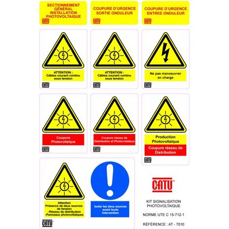 catu at-7010 | at-7010 - kit de signalisation photovoltaique (1/5)