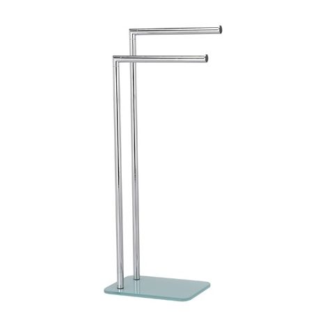 PIANTANA PORTA ASCIUGAMANI MOD. ZERO CROMO METAFORM cm 20 x h. 78 x 28 METAF (1/2)