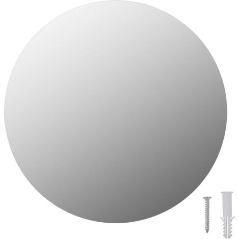 Rahmenloser Spiegel Rund 30 cm Glas vidaXL (1/4)