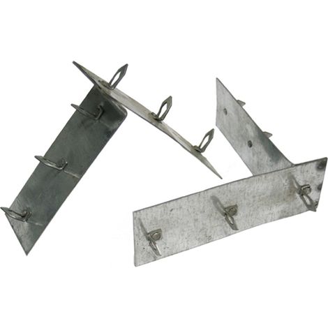U-Tile – Accessoire douche à l'italienne – Ancrages perpendiculaires pour panneaux à carreler – Connexion solide pour chantiers humides – Lot de 2 unités (1/2)