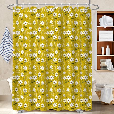 Rideau de douche imperméable en polyester 180x180 imprimé bâche polyester douche pour les amateurs de déco (1/5)