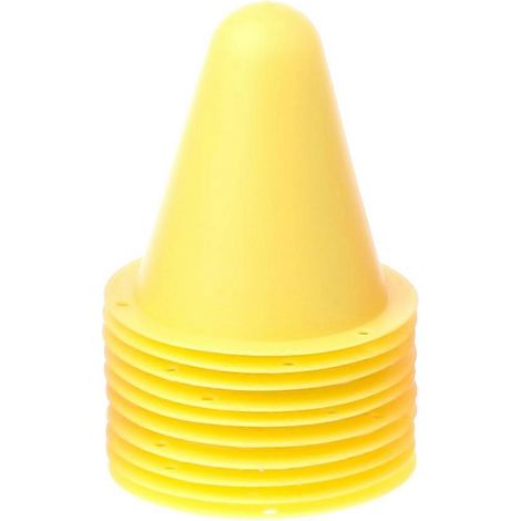 Lot de 10 cônes de marquage pour roller football et football, équipement d'entraînement. (1/5)
