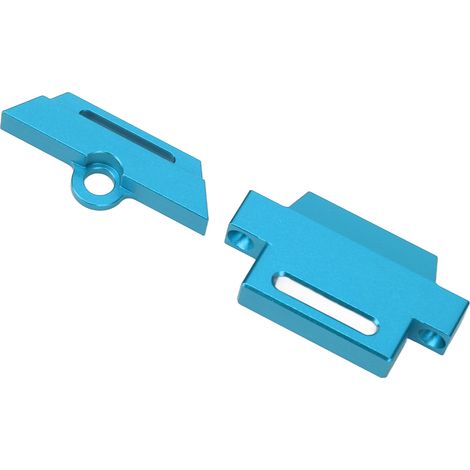 Support de batterie en alliage d'aluminium avec sangle pour voiture RC Traxxas 1/10 Slash 2WD châssis 5822 5822A, bleu (1/5)