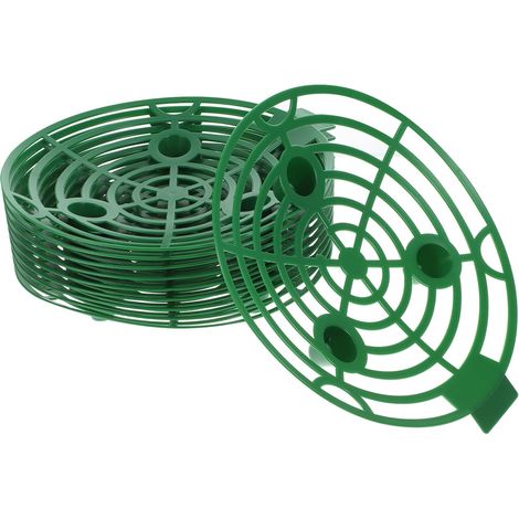 pi ces Lot Supports Fraises Ronds Plastique Vert Cadre de (1/5)