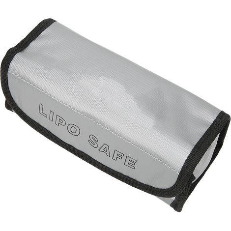 Sac de sécurité ignifugé et antidéflagrant pour batterie lithium-polymère haute technologie 190x75x80mm (Argent) (1/5)