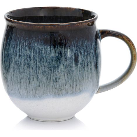 Porzellanbecher 400 ml Weiß-Blau-Braun Copenhagen duka (1/4)