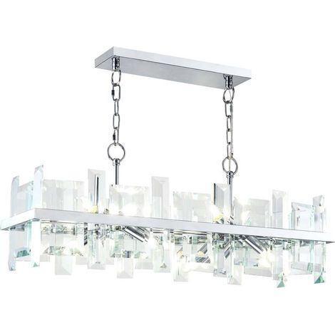 Cerezo Plafonnier chromé, 8 lumières, E14 (1/3)