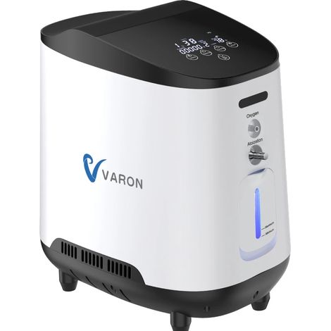 Concentratore di ossigeno da 3 litri, erogazione di ossigeno stabile, sistema PSA portatile per casa, auto e attività all'aperto, leggero con batteria e timer. (1/2)