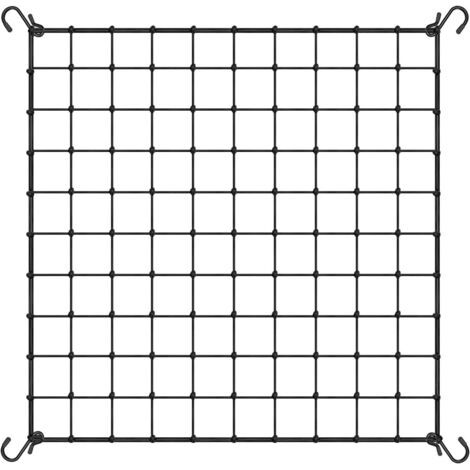 Lot de 5 filets de treillis élastiques avec 4 crochets pour plantes grimpantes, légumes, fruits et fleurs