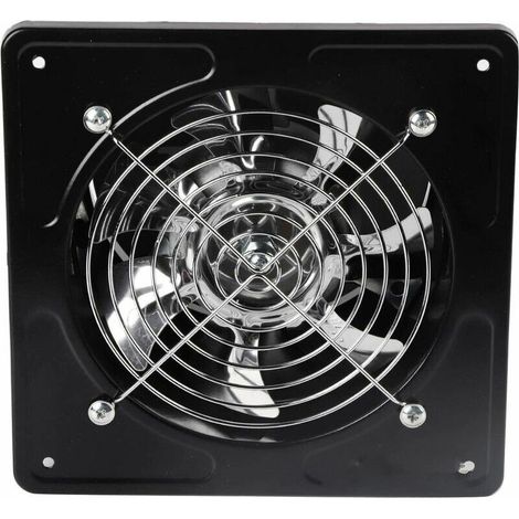 6quot Ventilateur Extracteur D'Air Diamètre Du Trou De Perage 150Mm Extracteur D'Air 40W Ventilateur D'Extraction Mural Pour Cuisine Salle De Bain(Black) (1/5)